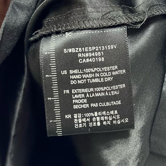 Twelve by Twelve Black Sleeveless Top Ruffle Front Zip Up Size XS - Picture 5 of 10